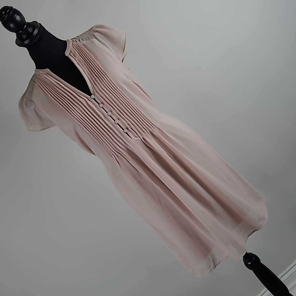 HM sz 2 chiffon dress fully lined ashes of rose color